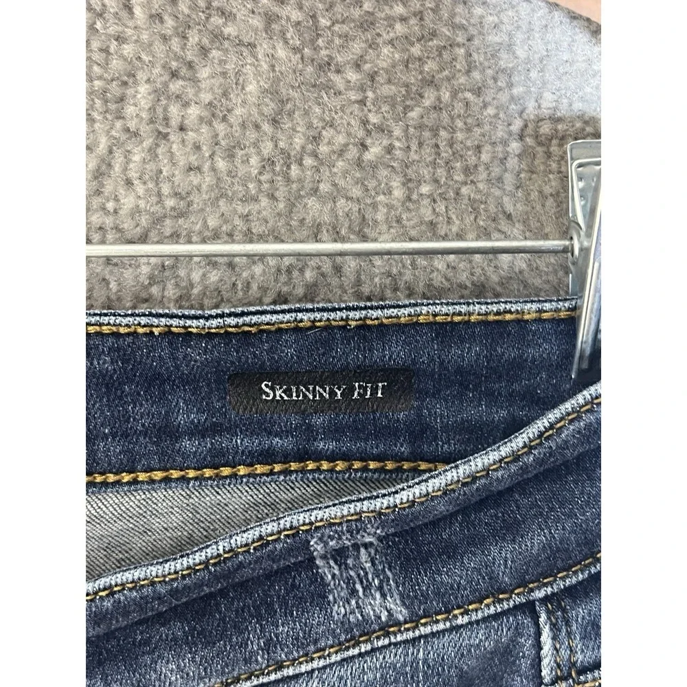 Judy Blue Skinny Fit Jeans Juniors Size 9/29 Blue Distressed Stretch Mid Rise